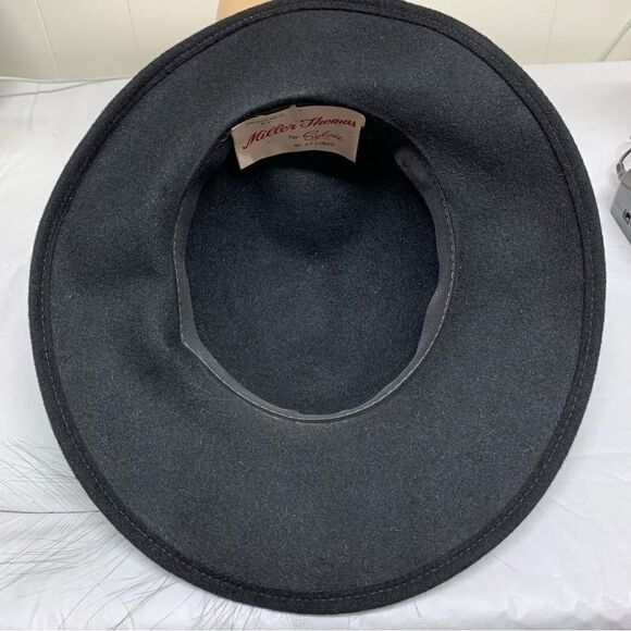 VTG Thomas Miller for Sylvia of St Louis Felt Hat Sz Large 23” Gorgeous - Picture 13 of 14